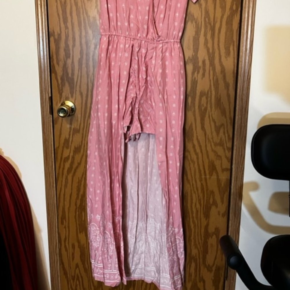 Pink Cool Casual Dressy Romper